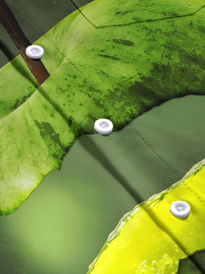 Apfeldruck Herren -Taschen -Kurzärmel -Shirts