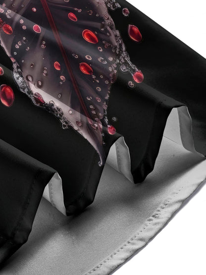 Blattdruck Herren -Tasche Kurzarm Shirts