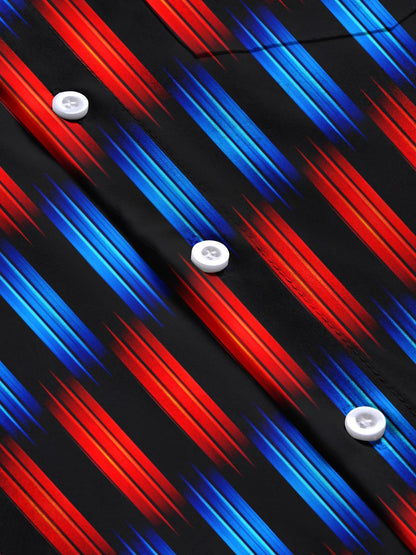 Geometrische Gradientenprint -Männer -Taschen -Taschen -Shirt -Hemden