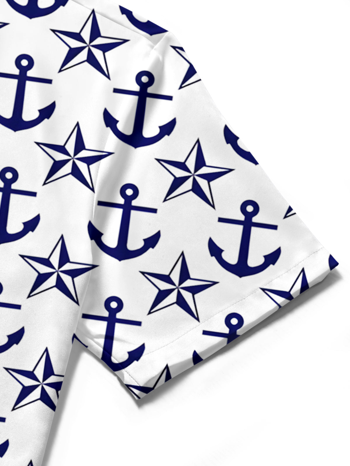 Ankerdrucken Herren -Tasche Kurzarm Shirts