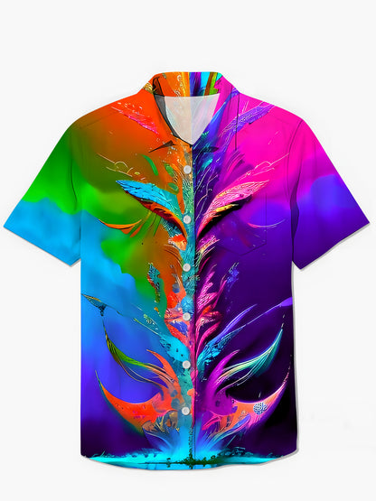 Krawattenfarbstoff -Tasche Kurzärmel -Hemden