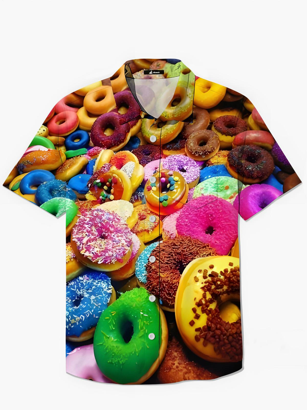 Kurzarm -Hemden Von Donut Herren Tasche