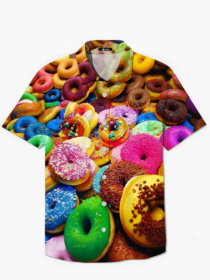 Kurzarm -Hemden Von Donut Herren Tasche