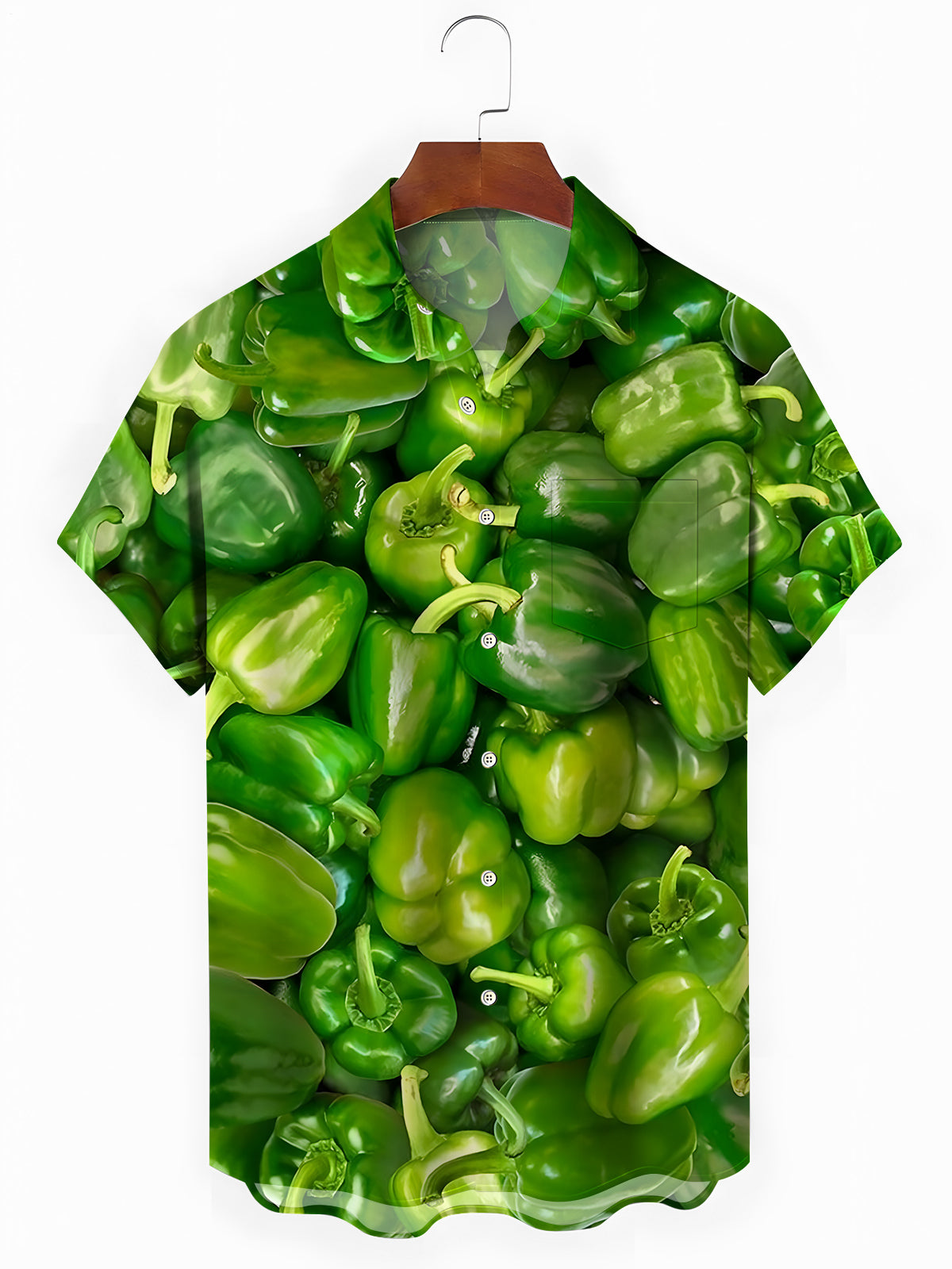 Chili Print Herren -Tasche Kurzarm Shirts