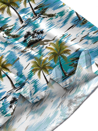 Hawaiianische Herren -Taschen -Kurzarmhemden