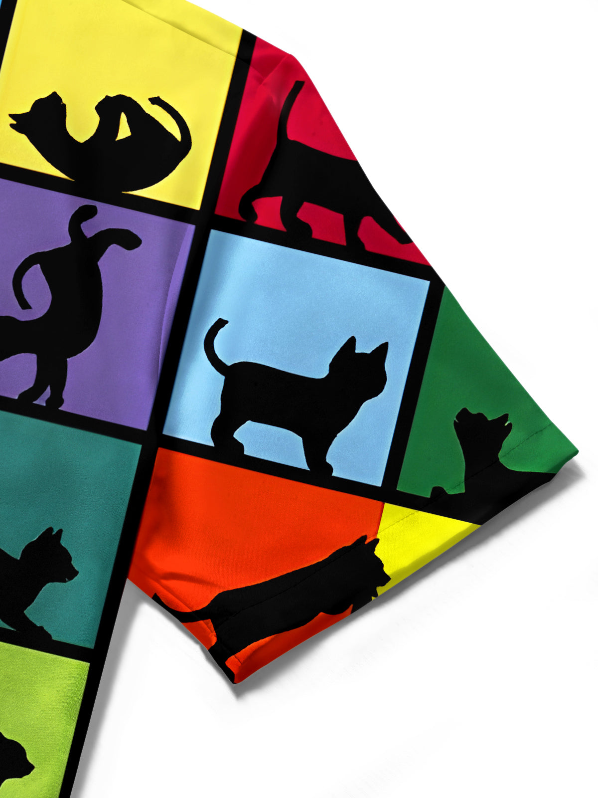 Katze -Hund -Taschen -Taschen -Kurzarmhemden