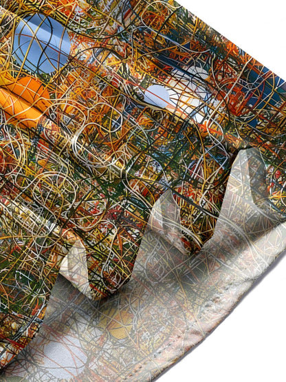 Geometrie Herren -Taschen -Kurzarmhemden