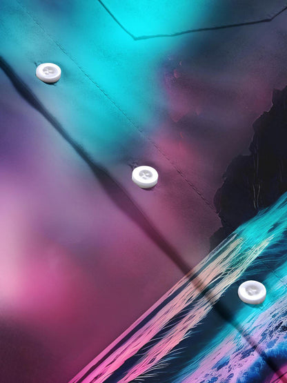 Strandlandschaftsdrucken Herren -Tasche Kurzarm Shirts