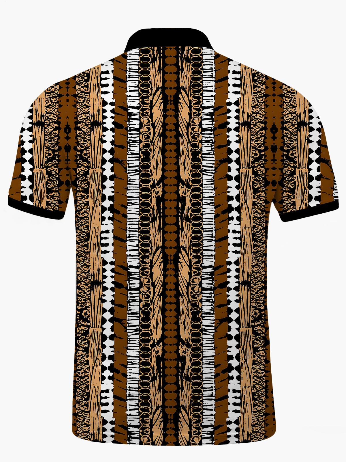 Vintage Herren -Kurzärmel -Polo -Hemd Von Männern