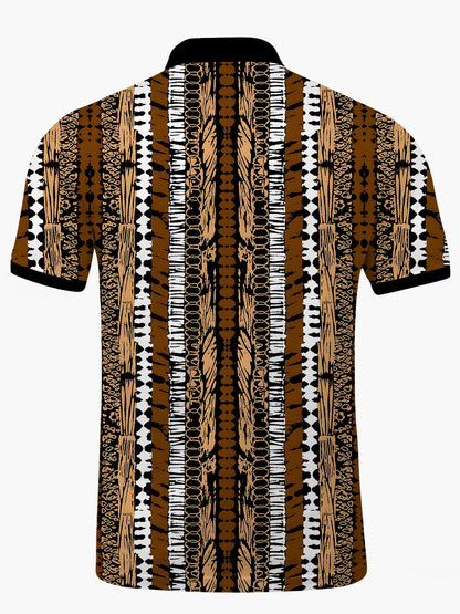 Vintage Herren -Kurzärmel -Polo -Hemd Von Männern