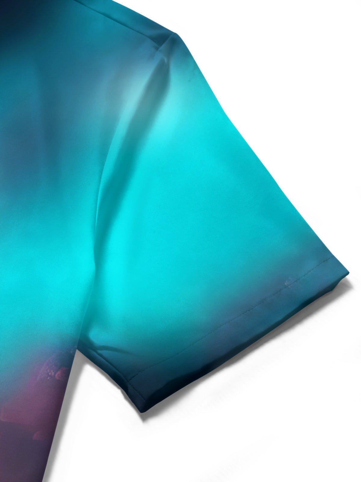 Strandlandschaftsdrucken Herren -Tasche Kurzarm Shirts