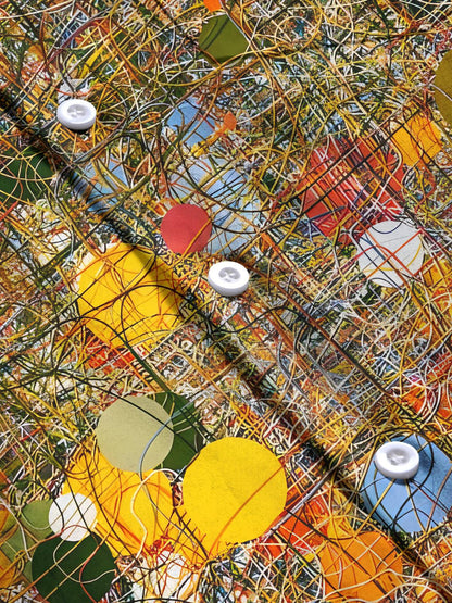 Geometrie Herren -Taschen -Kurzarmhemden