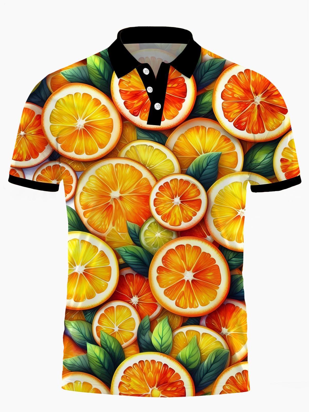 Kurzärmel -Polo -Hemd Von Zitronen Männern