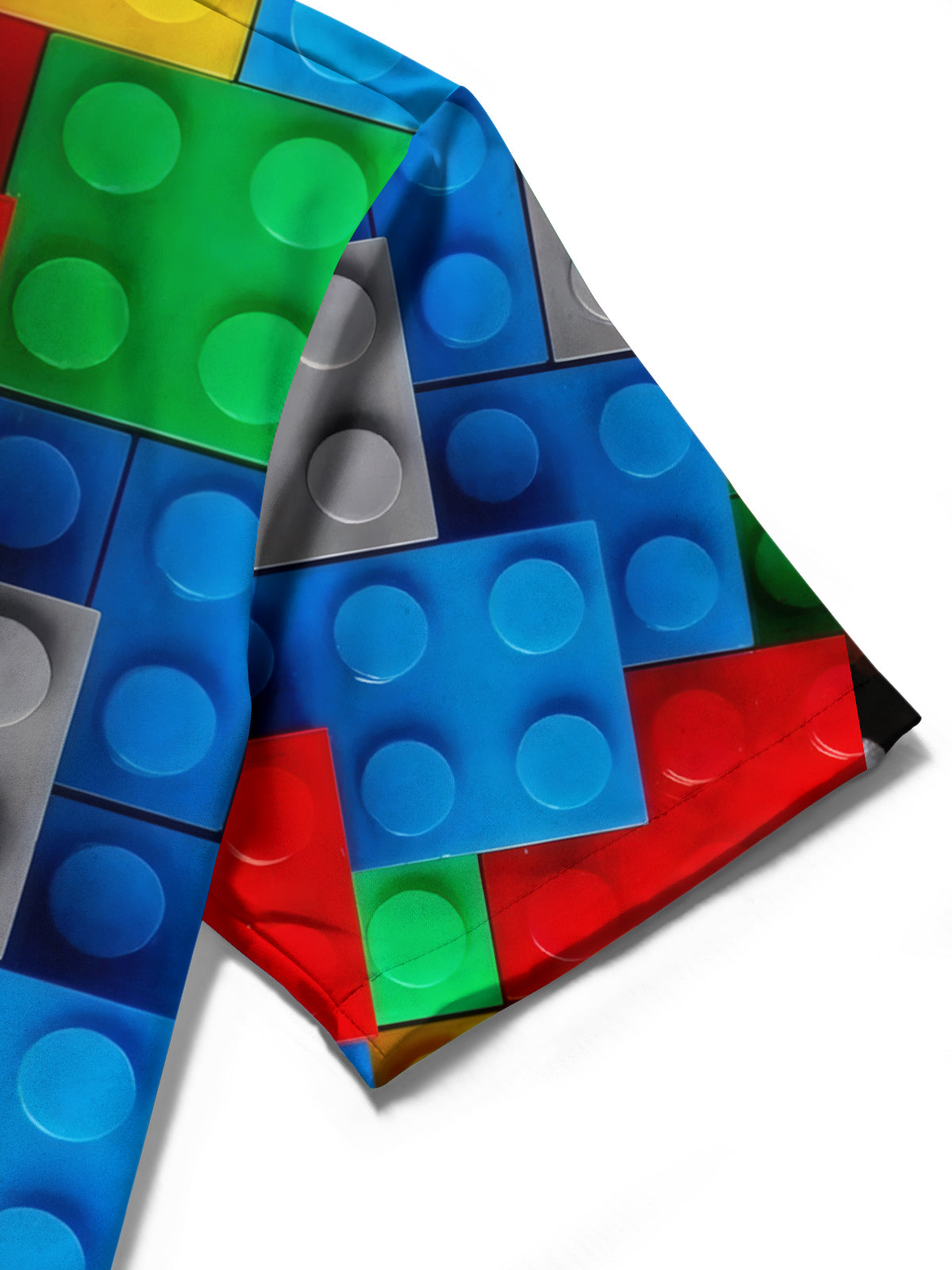 Building Block Print Herren -Tasche Kurzarm Shirts