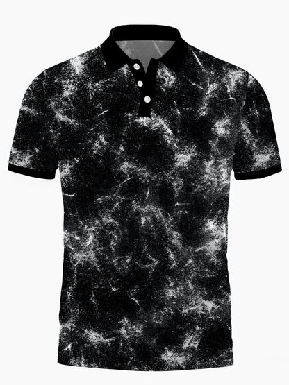 Kurzärmel -Polo -Hemd Von Gradientendruck Herren Kurzärmel.