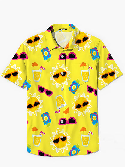 Sun Herren -Tasche Kurzärmelige Hemden