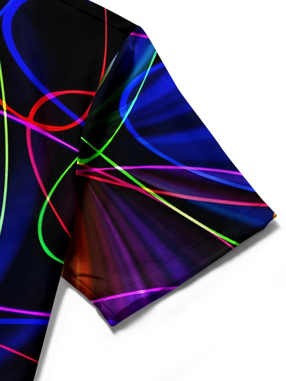 Geometrische Linien Drucken Herren -Taschen -Kurzärmel -Shirts