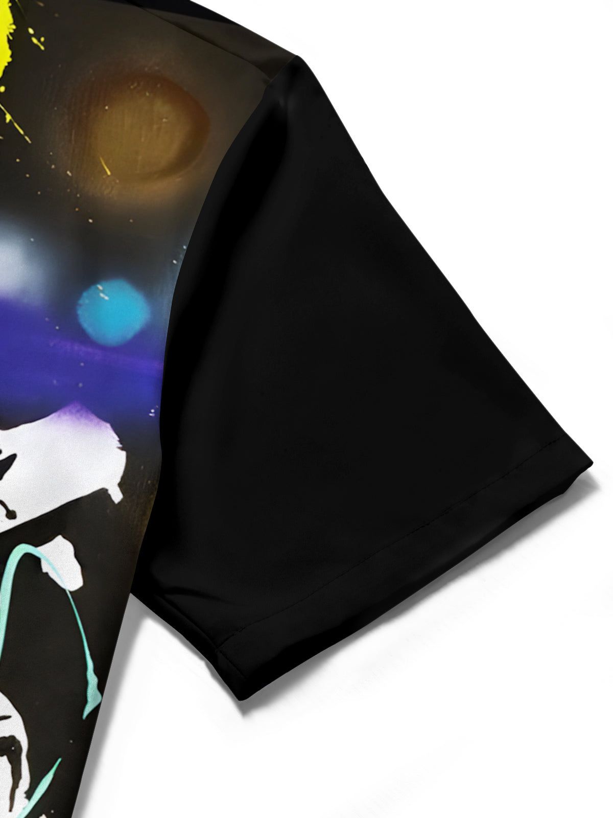 Rock Art Print Men's Pocket Short Sleeve Shirts