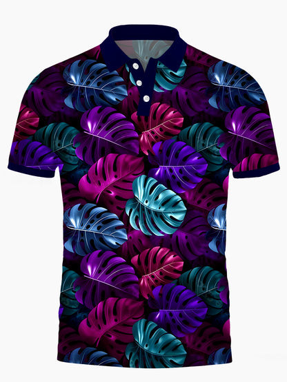 Leaf Herren Kurzarmknopf Poloshirt